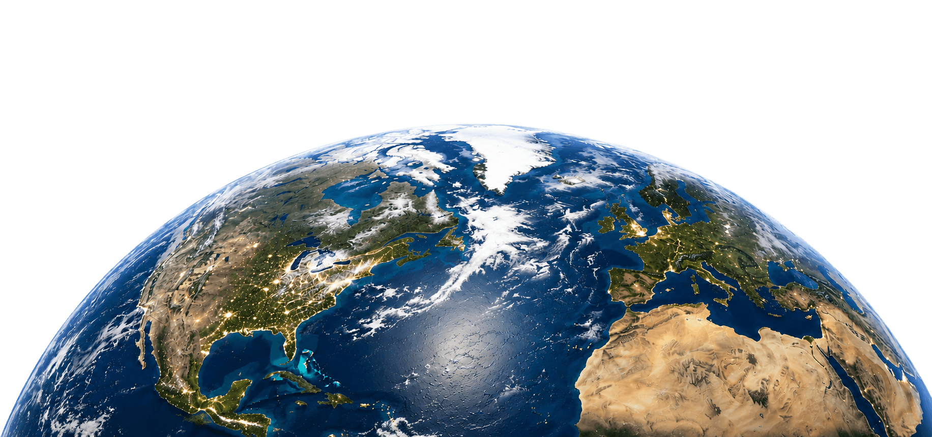 Global aviation reach across the world